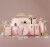 Luxury Enchanted Rose Bath & Body Beauty Kit With Leather Bag, Jade Roller & More Perspective: back
