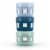 Ello Duraglass 4 Ounce Glass Condiment Container Set Perspective: back