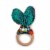 Kanga Care Muslin Crinkle Bunny Ear Teething Ring - Quinn Perspective: back