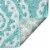 Kate Aurora 100% Cottoned Non Slip Bath Rug - 20 in. W x 32 in. L - Aqua Perspective: back