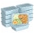 Bentgo® Prep Compartment Container - Blue Perspective: back