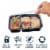 Bentgo® Prep 2-Compartment Containers - Navy Perspective: back