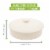 Chef Tacos Ceramic Tortilla Warmer, 8", Cream, Tortilla Holder Container Perspective: back