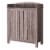 Smart Home Furniture 4-Shelf Contemporary Wood Shoe Cabinet in Dark Taupe Brown Perspective: back