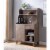 Smart Home Furniture 4-Shelf Contemporary Wood Wine Cabinet in Hazelnut Brown Perspective: back