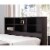 Smart Home Furniture 6-Shelf Wood Twin Bookcase Headboard in Red Cocoa Perspective: back