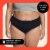 Thinx for All Women's Everyday Comfort Brief Leakproof Period Underwear, Size Extra Large, Black Perspective: back