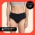 Thinx for All Women's Everyday Comfort Brief Leakproof Period Underwear, Size Small, Black Perspective: back