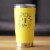 Bevvee™ Cheers 1 Year - Insulated Coffee Tumbler - 1st Anniversary Gifts - Yellow, 20 oz Perspective: back