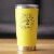 Bevvee™ Cheers 2 Years - Insulated Coffee Tumbler - 2nd Anniversary Gifts - Yellow, 20 oz Perspective: back
