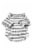 Tough Like Mommy Medium Grey & White Stripe Dog T-Shirt Perspective: back