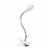 LimeLights Plastic Flossy Flexible Gooseneck LED Clip Lamp in White Perspective: back