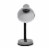 Simple Designs Metal Basic Flexible Neck Desk Lamp in Silver with Silver Shade Perspective: back