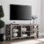 Henn&Hart 58  Gray Oak/Metal TV Stand Perspective: back