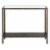 Henn&Hart 36  Aged Steel Metal/Glass Console Table Perspective: back
