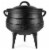 Bruntmor 6 Quarts Pre-Seasoned Giant Cauldron Cast Iron Potjie Pot Perspective: back