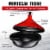 Bruntmor 4-Quart Tagine All Clad Tagines Pots With Red Diffuser Perspective: back