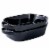 Bruntmor Black 10.5 x6  Rectangular Porcelain Deep Dish Pie Pan (Set of 2) Perspective: back