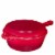 Bruntmor 5 Qt Red 2-in-1 Cast Iron Skillet & Lid, Enameled, Non-Stick Perspective: back