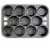 Bruntmor 11 Cup Muffin Pan - Premium Cast Iron Non-Stick Baking Tool Perspective: back