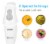 Courant CHB-2001CW 2 Speed Electric Hand Blender with 30 Oz Measuring Cup, White Perspective: back