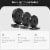 BalanceFrom Fitness Home Gym Steel Barbell Vinyl Weight Lifting Set, 100 Pounds Perspective: back