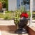 Bloem 18in Grecian Urn Black GU18-00 Perspective: back
