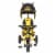 Kids Embrace 4 in 1 Push & Pedal Convertible 3 Wheel Batman Trike Perspective: back