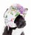 Pet Life Botanic Bark Floral Uv Protectant Adjustable Fashion Canopy Brimmed Dog Hat Cap Perspective: back