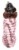 Pet Life 44PBMD Luxe Beautifur Elegant Designer Boxed Mink Fur Dog Coat Jacket, Pink & Brown Perspective: back