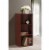 Hodedah HID23 MAHOGANY 3 Shelf Bookcase Perspective: back