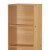 Hodedah 12 x 16 x 47 Inch 4 Shelf Bookcase and Office Organizer, Beech Finish Perspective: back