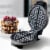 Brentwood Select Nonstick Belgian Waffle Maker in Stainless Steel Perspective: back