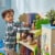 Fantasy Fields Dinosaur Kingdom Kids Wooden Bookshelf with Storage Drawer, Multicolor Perspective: back