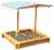 Merry Products SND0032210010 Sandbox with retractable Canopy Perspective: back