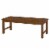 Acacia Wood Patio Bench in Brown - Walker Edison Perspective: back