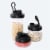 reCAP® Mason Jars Lid POUR cap | Wide Mouth | Black | Set of 3 Perspective: back