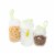 reCAP® Mason Jars Lid POUR cap | Regular Mouth | Natural/GlowGreen | Set of 3 Perspective: back