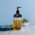 reCAP® Mason Jars Soap Dispenser Lid & Pump Cap, Regular Mouth, Black Perspective: back