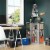RiverRidge 2-Piece Traditional Fabric Folding Storage Bin Set in Green Perspective: back