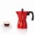6-Cup Aluminum Espresso Maker Red Holstein Housewares Perspective: back