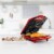 Holstein Housewares 4-Section Heart Shaped Waffle Maker Red Perspective: back