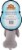 Pup Squeakz Durable Double Squeaker Rabbit Dog Toy Perspective: back