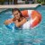 PoolCandy™ Stars and Stripes Inflatable Beach and Pool Tube - Red/White/Blue Perspective: back