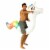 PoolCandy® 72 In. Unicorn Ride-On Inflatable Noodle Water Toy Perspective: back