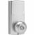 Honeywell Digital Entry Keypad with Satin Nickel Knob Door Lock Perspective: back