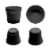 Bloem SP1000 Saturn Indoor Outdoor 10 Inch Planter Pot w/ Attached Saucer, Black Perspective: back