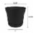 Bloem SP1200 Saturn Indoor Outdoor 12 Inch Planter Pot w/ Matching Saucer, Black Perspective: back