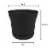 Bloem SP1400 Saturn Indoor Outdoor 14 Inch Planter Pot w/ Matching Saucer, Black Perspective: back