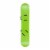 Lucky Bums 95cm Youth Kids Plastic Snowboard with Adjustable Bindings, Green Perspective: back